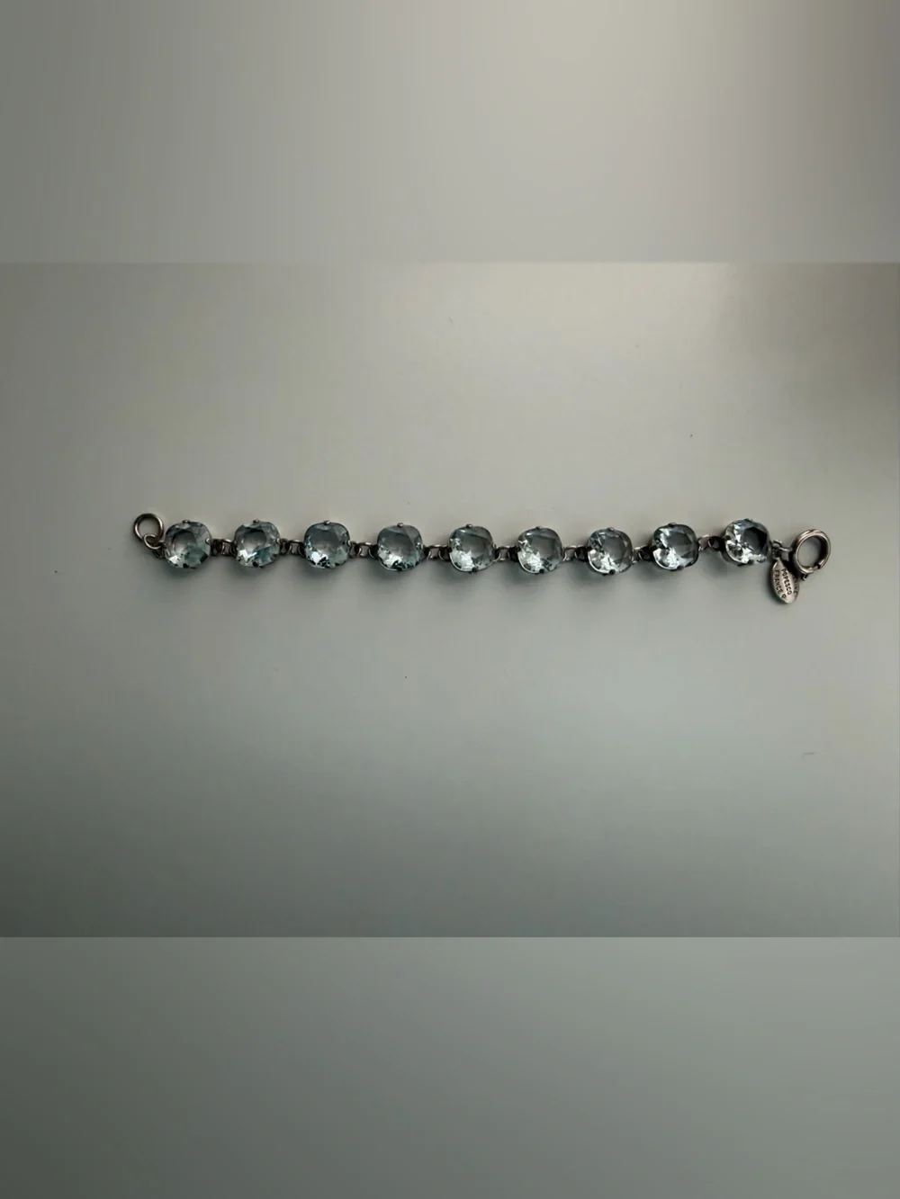 Catherine Popesco La Vie Parisienne Ice Blue Swarovski Crystal Bracelet